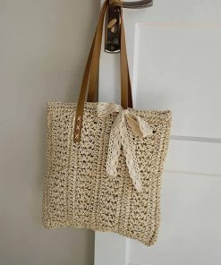 sac de plage macramé