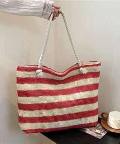 sac de plage rouge